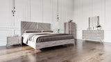 Vig Furniture - Nova Domus Alexa Italian Modern Grey Bed - Vgacalexa-Bed