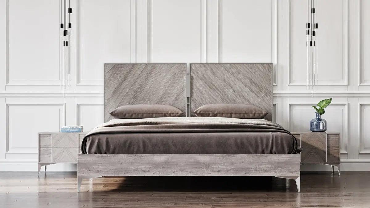 Vig Furniture - Nova Domus Alexa Italian Modern Grey Bed - Vgacalexa-Bed