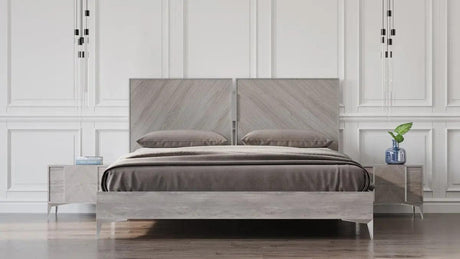 Vig Furniture - Nova Domus Alexa Italian Modern Grey Bedroom Set - Vgacalexa-Set