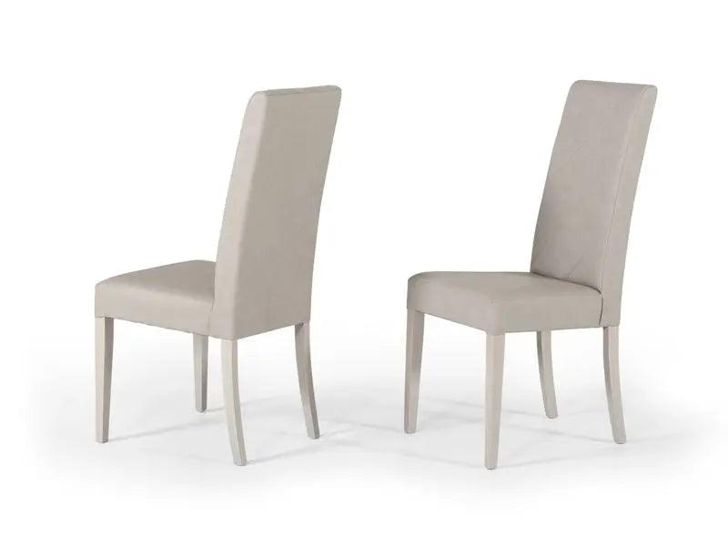 Vig Furniture - Nova Domus Alexa Italian Modern Grey Dining Chair (Set Of 2) - Vgacalexa-Chr