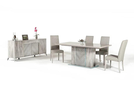 Vig Furniture - Nova Domus Alexa Italian Modern Grey Extendable Dining Table - Vgacalexa-Dt