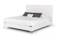 Nova Domus Angela Italian Modern White Eco Leather Bed Vgacangela-Bed