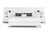 Vig Furniture - Nova Domus Angela - Italian Modern White Eco Leather Bed - Vgacangela-Bed