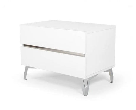 Vig Furniture - Nova Domus Angela - Italian Modern White Nightstand - Vgacangela-Ns