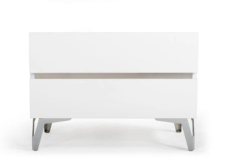 Nova Domus Angela Italian Modern White Nightstand Vgacangela-Ns