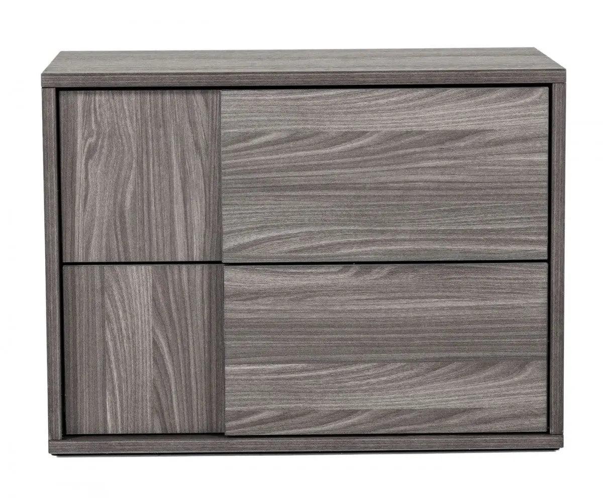 Vig Furniture - Nova Domus Asus Italian Modern Elm Grey Nightstand - Vgacasus-Ns-Gry-3