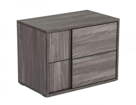 Vig Furniture - Nova Domus Asus Italian Modern Elm Grey Nightstand - Vgacasus-Ns-Gry-3