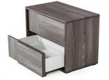 Vig Furniture - Nova Domus Asus Italian Modern Elm Grey Nightstand - Vgacasus-Ns-Gry-3