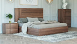 Vig Furniture - Nova Domus Asus - Italian Modern Walnut Bed - Vgacasus-Bed