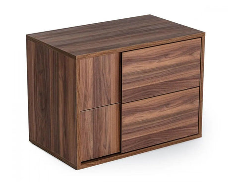 Vig Furniture - Nova Domus Asus - Italian Modern Walnut Nightstand - Vgacasus-Ns-Wal