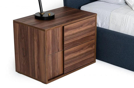 Vig Furniture - Nova Domus Asus - Italian Modern Walnut Nightstand - Vgacasus-Ns-Wal