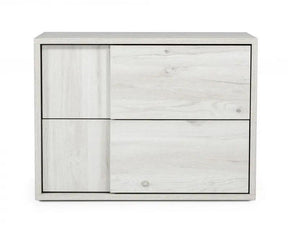 Nova Domus Asus Italian Modern White Washed Oak Nightstand Vgacasus-Ns-Ash