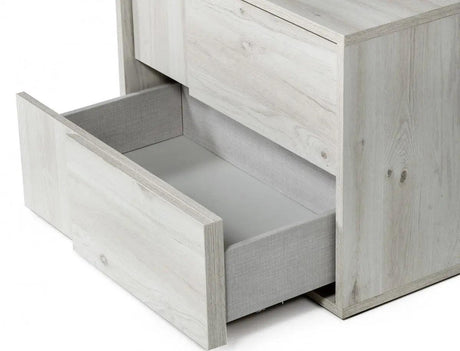 Vig Furniture - Nova Domus Asus - Italian Modern White Washed Oak Nightstand - Vgacasus-Ns-Ash