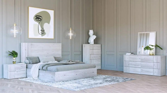 Vig Furniture - Nova Domus Asus - Modern Italian White Bedroom Set - Vgacasus-Wht-Set