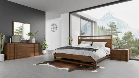 Vig Furniture - Nova Domus Berlin - Modern Walnut Bedroom Set - Vgmabr-92-Set