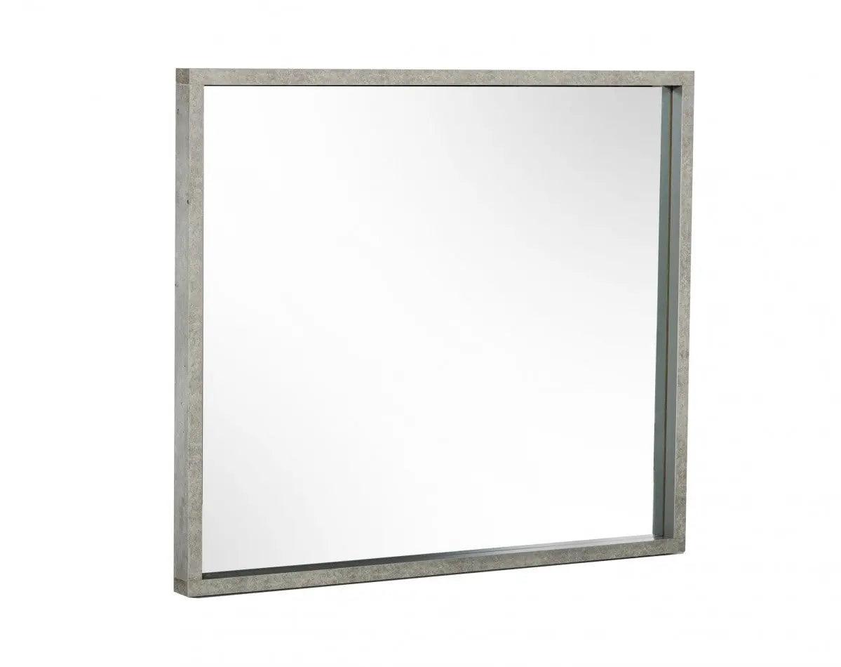 Vig Furniture - Nova Domus Boston Modern Faux Concrete Mirror - Vganboston-Mir