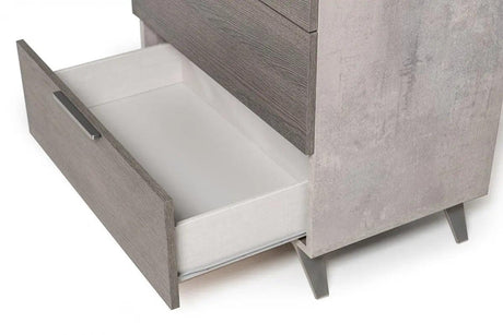 Vig Furniture - Nova Domus Bronx Italian Modern Faux Concrete & Grey Bedroom Set - Vgacbronx-Set