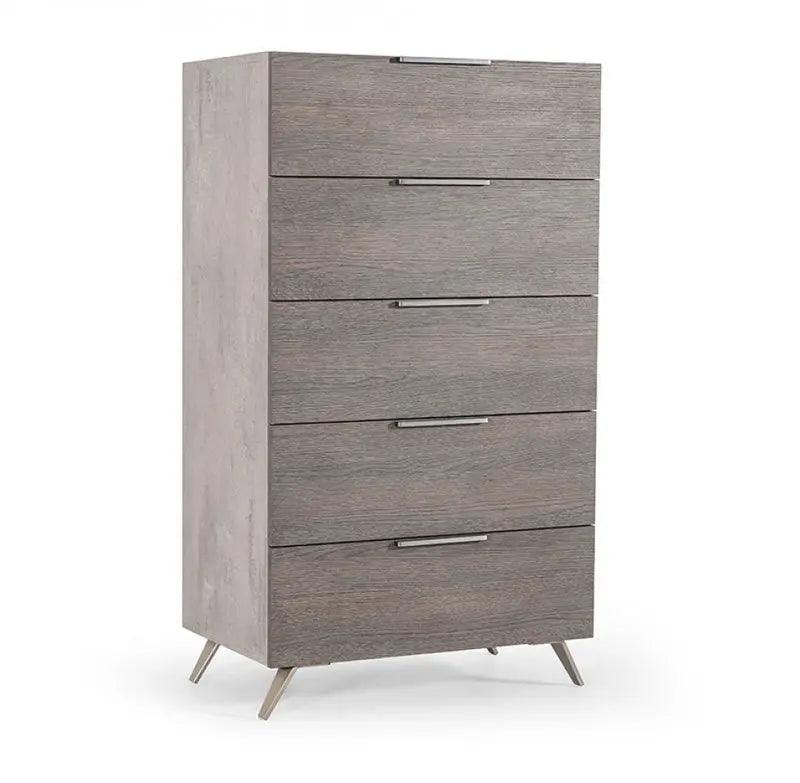 Vig Furniture - Nova Domus Bronx Italian Modern Faux Concrete & Grey Chest - Vgacbronx-Chest