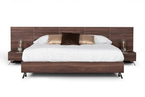 Nova Domus Brooklyn Italian Modern Walnut Bed Vgacbrooklyn-Bed