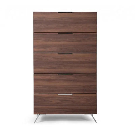 Vig Furniture - Nova Domus Brooklyn Italian Modern Walnut Chest - Vgacbrooklyn-Chest