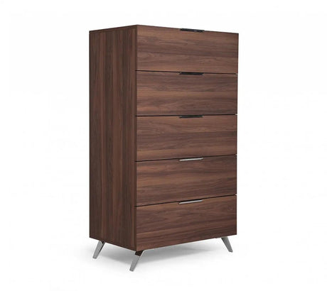 Vig Furniture - Nova Domus Brooklyn Italian Modern Walnut Chest - Vgacbrooklyn-Chest