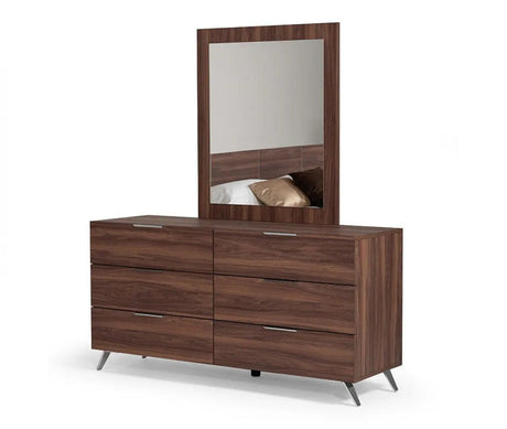 Vig Furniture - Nova Domus Brooklyn Italian Modern Walnut Dresser - Vgacbrooklyn-Drsr