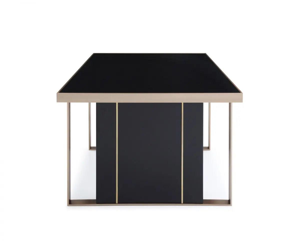 Vig Furniture - Nova Domus Cartier Modern Black & Brushed Bronze Dining Set - Vgvca002-Dinset