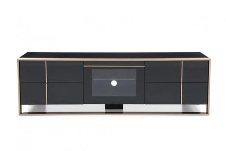 Vig Furniture - Nova Domus Cartier Modern Black & Rosegold Tv Stand - Vgvctv-A002