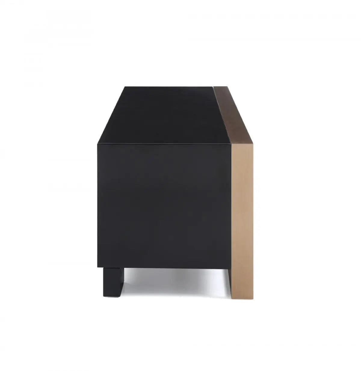 Vig Furniture - Nova Domus Cartier Modern Black & Rosegold Tv Stand - Vgvctv-A002