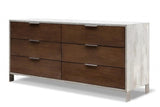 Vig Furniture - Nova Domus Conner Modern Dark Walnut & Faux Concrete Bedroom Set - Vgan-Conner-Set-Dk