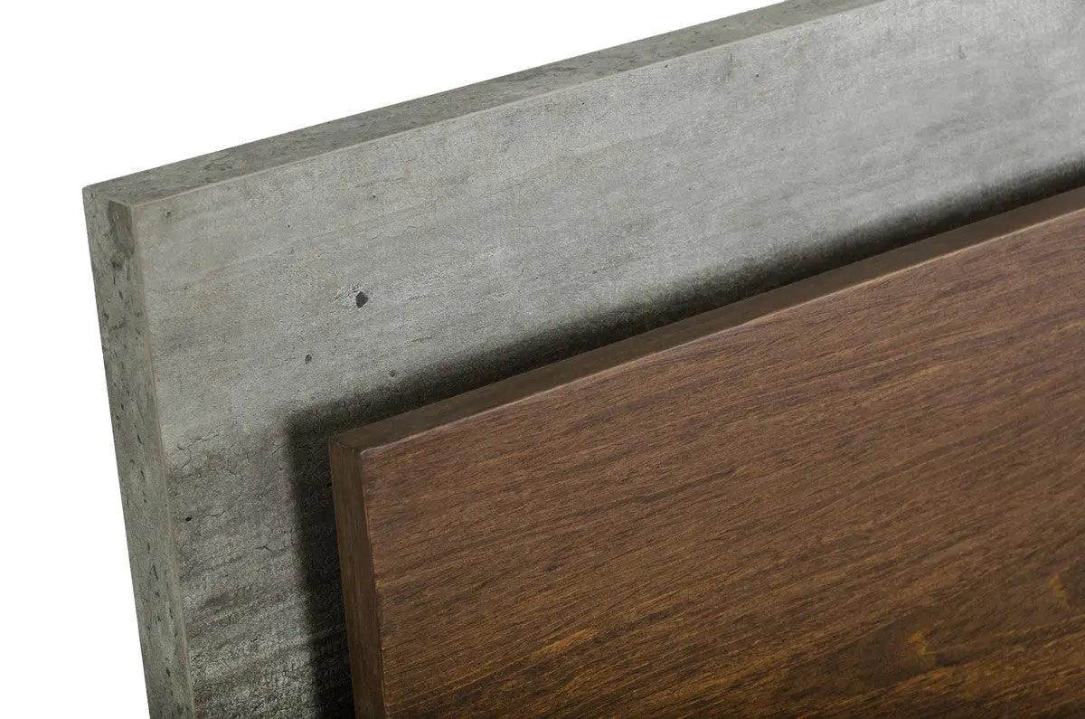 Vig Furniture - Nova Domus Conner Modern Dark Walnut & Faux Concrete Bedroom Set - Vgan-Conner-Set-Dk