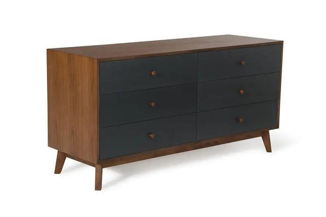 Vig Furniture - Nova Domus Dali Modern Grey & Walnut Dresser - Vgmabr-31-Drs