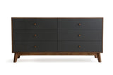 Vig Furniture - Nova Domus Dali Modern Grey & Walnut Dresser - Vgmabr-31-Drs