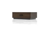 Vig Furniture - Nova Domus Fantasia - Walnut-Dark Grey Bed And Two Nightstands - Vgwdhl-W01-Bed-2Ns