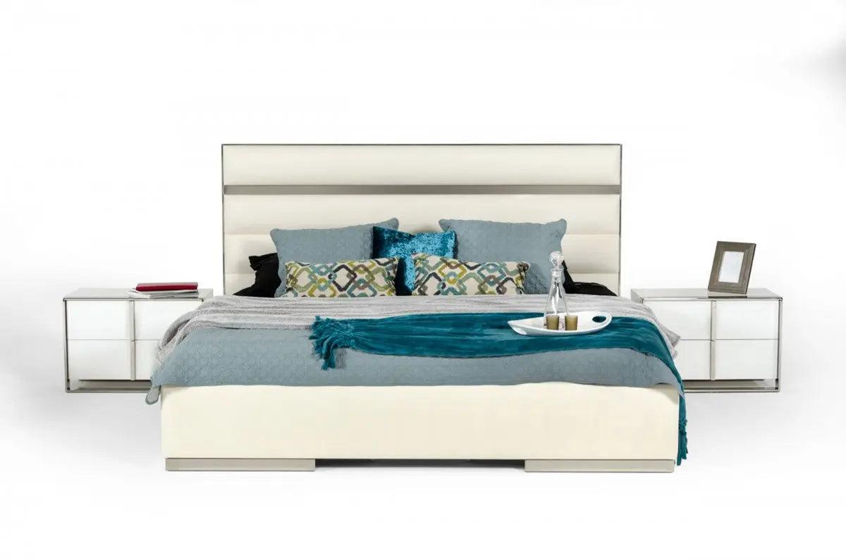 Vig Furniture - Nova Domus Francois Modern White Bedroom Set - Vghb-Francois-Set