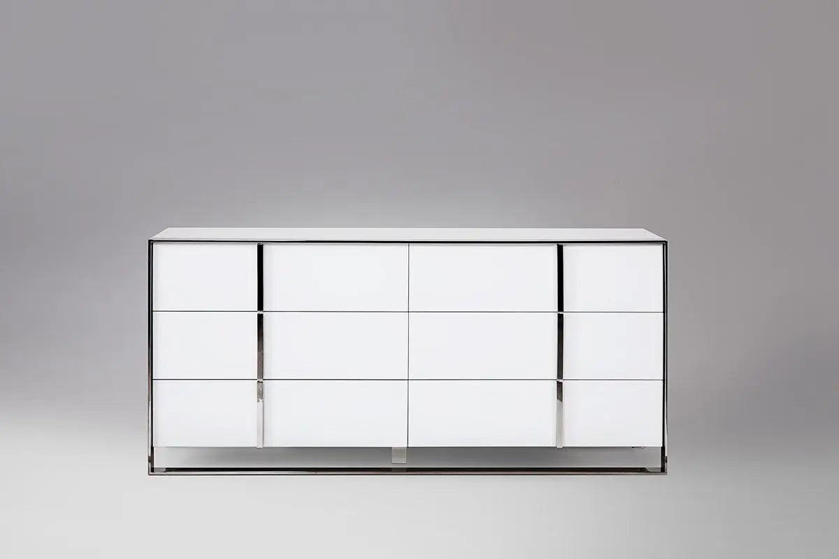 Vig Furniture - Nova Domus Francois Modern White Bedroom Set - Vghb-Francois-Set