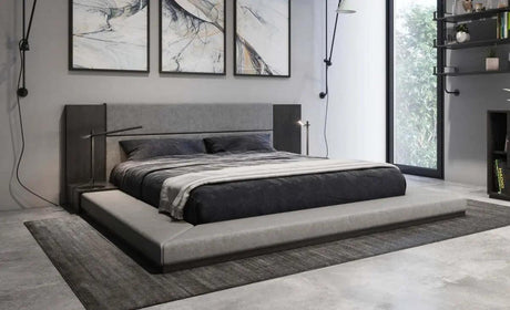 Vig Furniture - Nova Domus Jagger Modern Grey Bed - Vgmabr-55-Gry-Bed