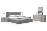 Vig Furniture - Nova Domus Juliana - Italian Modern Dark Grey Upholstered Bed - Vgacjuliana-Bed