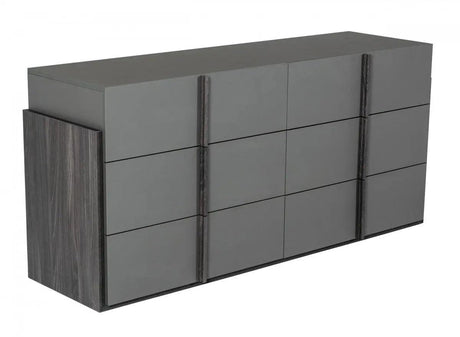 Vig Furniture - Nova Domus Lucia - Italian Modern Elm And Matte Grey Dresser - Vgaclucia-Drs-Gry