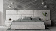 Nova Domus Marbella Italian Modern Grey Marble Bed W2 Nightstands Vgacmarbella-Gry-Bed