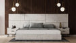 Nova Domus Marbella Italian Modern White Marble Bed W2 Nightstands Vgacmarbella-Bed
