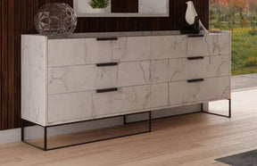 Nova Domus Marbella Italian Modern White Marble Dresser Vgacmarbella-Drs