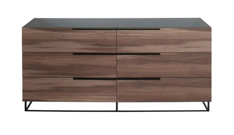 Vig Furniture - Nova Domus Matteo - Modern Italian Walnut Dresser - Vgacmatteo-Drs