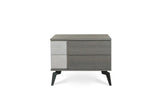 Vig Furniture - Nova Domus Palermo Italian Modern Faux Concrete & Grey Bedroom Set - Vgacpalermo-Set