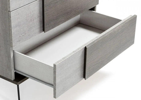 Vig Furniture - Nova Domus Palermo - Italian Modern Faux Concrete & Grey Chest - Vgacpalermo-Gry-Chest