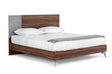 Nova Domus Palermo Modern Italian Faux Concrete & Walnut Bed Vgacpalermo-Wal-Bed