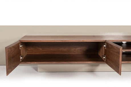 Vig Furniture - Nova Domus Pompeii Contemporary Grey & Walnut Tv Stand - Vgbbvig180501Tv