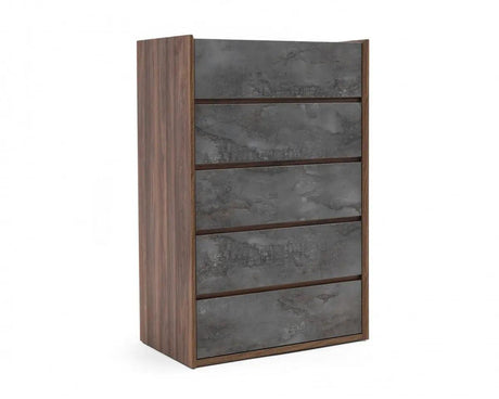 Vig Furniture - Nova Domus Rado Modern Walnut & Stucco Chest - Vgacrado-Chest