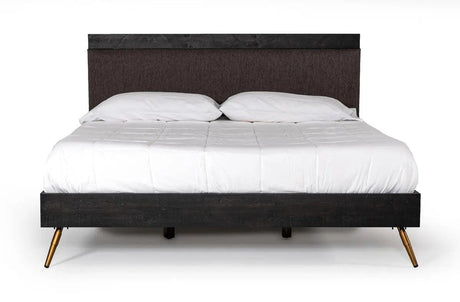 Vig Furniture - Nova Domus Tabitha Modern Dark Brown Recycled Pine Bed - Vgwh180430-Bed