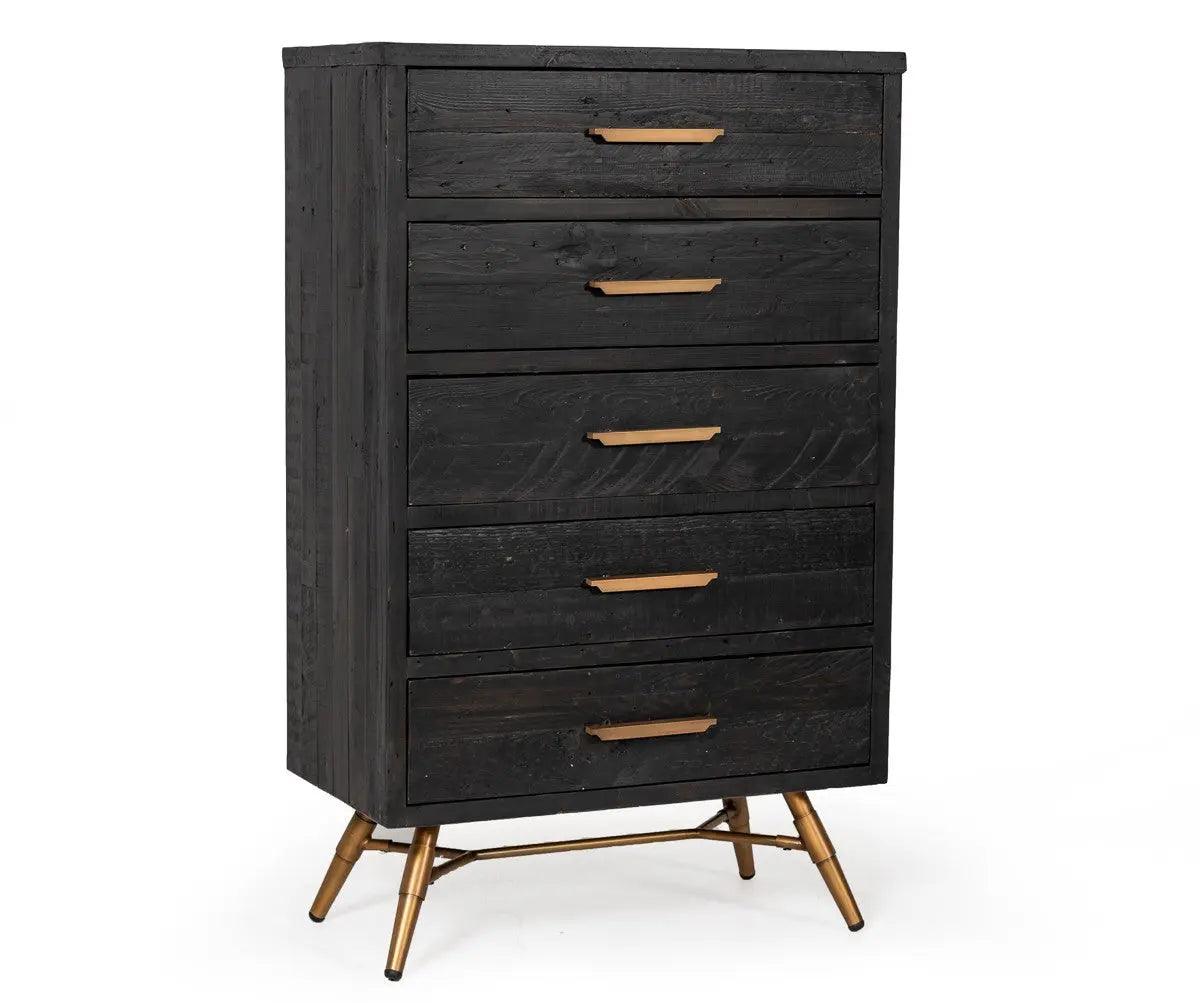 Vig Furniture - Nova Domus Tabitha Modern Dark Brown Recycled Pine Chest - Vgwh180430301